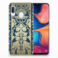 Samsung Galaxy A20e | TPU Case | Beige Flowers