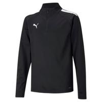 PUMA teamLIGA Trainingstrui 1/4-Zip Kids Zwart Wit