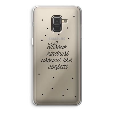 Confetti: Samsung Galaxy A8 (2018) Transparant Hoesje
