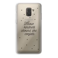 Confetti: Samsung Galaxy A8 (2018) Transparant Hoesje