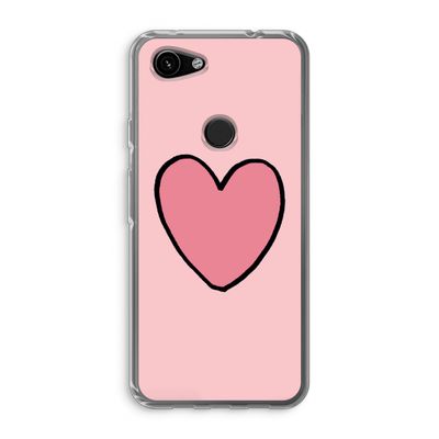 Hartje: Google Pixel 3a Transparant Hoesje