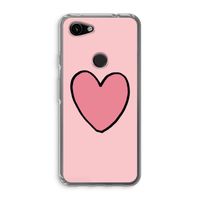 Hartje: Google Pixel 3a Transparant Hoesje