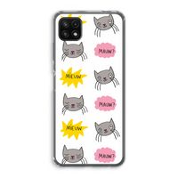 Meow: Samsung Galaxy A22 5G Transparant Hoesje