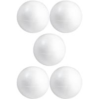 Piepschuim bollen - 5x - D15 cm - 2 halve schalen - styropor - bal - hobby vormen