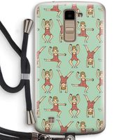 Gymboys: LG K10 (2016) Transparant Hoesje met koord