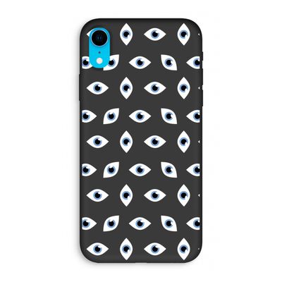 Eyes pattern: iPhone XR Biologisch afbreekbaar hoesje