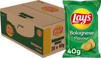 Chips lays bolognese zak 40gr | 20 stuks