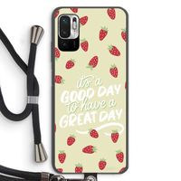 Don't forget to have a great day: Xiaomi Redmi Note 10 5G Transparant Hoesje met koord