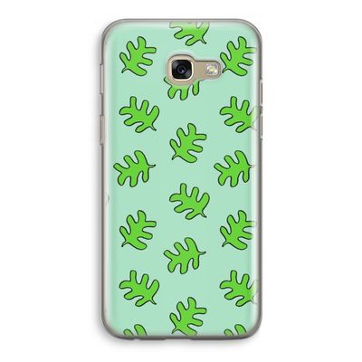 Groene blaadjes: Samsung Galaxy A5 (2017) Transparant Hoesje