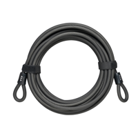 Axa Kabel met dubbele lus double loop 10 meter grijs