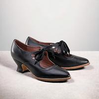 vintage leren dameshakken met veters - elegante Oxford-schoenen met uitsnijding voor retro en formele gelegenheden Lightinthebox - thumbnail