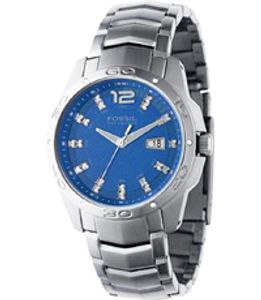 Horlogeband Fossil AM4117 Roestvrij staal (RVS) Antracietgrijs 22mm