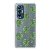 Monstera leaves: Oppo Find X3 Neo Transparant Hoesje