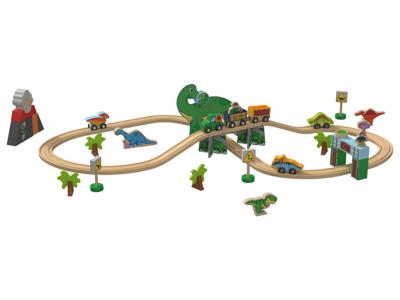 lupilu Houten treinset (Dinosaurus)