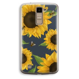 Sunflower and bees: LG K10 (2016) Transparant Hoesje