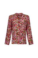 Minka flower blazer blouse - multi color - 13680