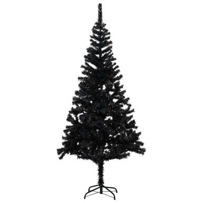 VidaXL Kunstkerstboom met standaard 240 cm pvc zwart
