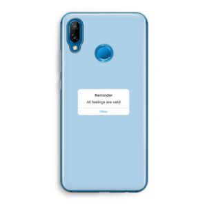 Reminder: Huawei P20 Lite Transparant Hoesje