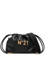 Nº21 sac à bandoulière Eva en cuir - Noir - thumbnail