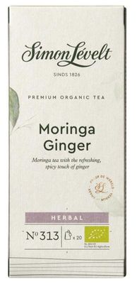 Simon Levelt Moringa ginger bio (20 Zakjes)