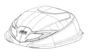 GIVI B360NT2, Onderschaal & deksel voor koffers op de moto, zwart
