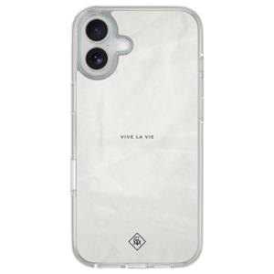 iPhone 16 hybride hoesje - Vive la vie