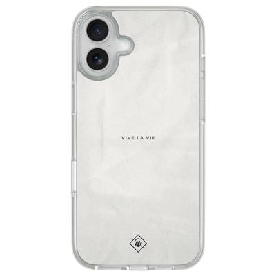 iPhone 16 hybride hoesje - Vive la vie