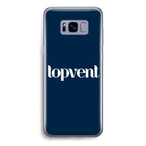 Topvent Navy: Samsung Galaxy S8 Transparant Hoesje