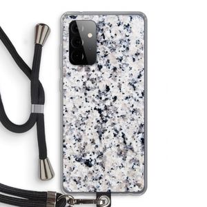 Gespikkelde marmer: Samsung Galaxy A72 5G Transparant Hoesje met koord