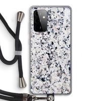 Gespikkelde marmer: Samsung Galaxy A72 5G Transparant Hoesje met koord