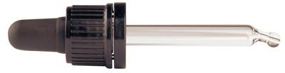 Helios Holland pipet glas zwart 20ml