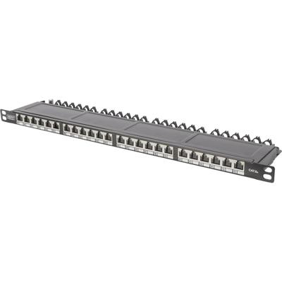Digitus DN-91624S-SL-EA 24 poorten Netwerkpatchpaneel 483 mm (19) CAT 6A 0.5 HE Meerdere kleuren