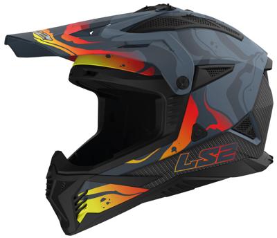 LS2 Helmet mx708 fast ii wash xl bl./grey/color.