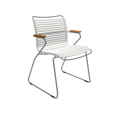 Houe Click Dining tuinstoel met arm Muted White