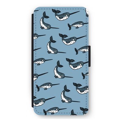 Narwhal: iPhone 12 Pro Max Flip Hoesje