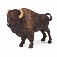 Plastic speelgoed figuur bizon 14,5 cm