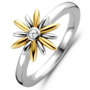 TI SENTO-Milano 12244ZY Ring zilver goudkleurig Maat 54