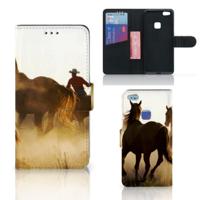 Huawei P10 Lite | Telefoonhoesje | Met pasjeshouder | Design Cowboy