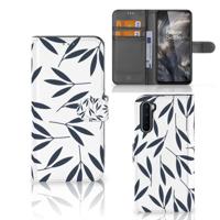 OnePlus Nord Hoesje Leaves Blue OnePlus Nord Hoesje Leaves Blue