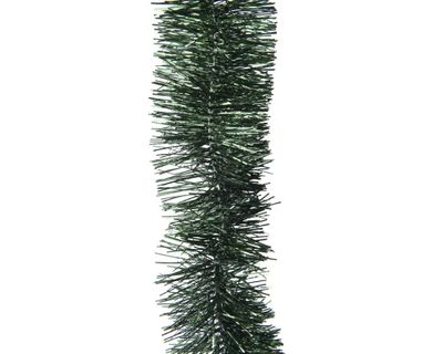 Lametta guirlande pvc d7l270 cm groen kerst - Decoris