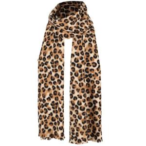 Verkleed Sjaal Leopard - bruin - 200 x 60 cm - luipaardprint/panterprint - foute panter party