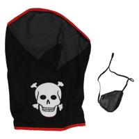 Boland piraat bandana met ooglap Boland piraat bandana met ooglap