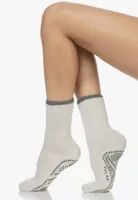 FALKE Warme Anti slip sokken dames - Cuddle Pads - Huissokken met grip - Merino wollen warme Bedsokken - slaapsokken