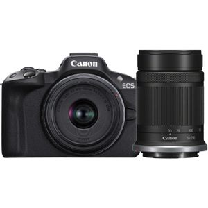 Canon EOS R50 zwart + RF-S 18-45mm IS STM + RF-S 55-210mm F/5-7.1 IS STM