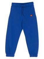 Kenzo Kids pantalon de jogging à logo brodé - Bleu