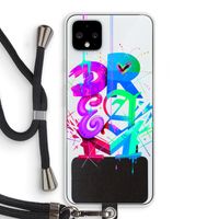 Dream: Pixel 4 XL Transparant Hoesje met koord