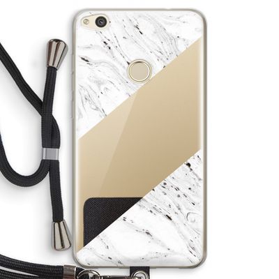 Biggest stripe: Huawei Ascend P8 Lite (2017) Transparant Hoesje met koord