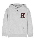 Tommy Hilfiger Junior hoodie à patch logo - Gris