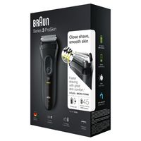 Braun Series 3 ProSkin 3020s Elektrisch Scheerapparaat, Zwart - Oplaadbaar Scheerapparaat - thumbnail