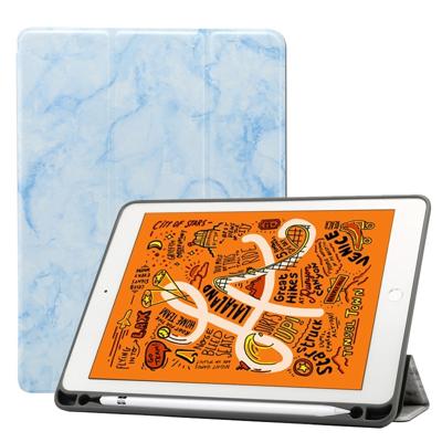 Marmeren textuur patroon horizontale Flip lederen case voor iPad Air 2019 10 5 inch met drie-opvouwbare houder & Pensleuf & slaap/Wake-up functie (bl